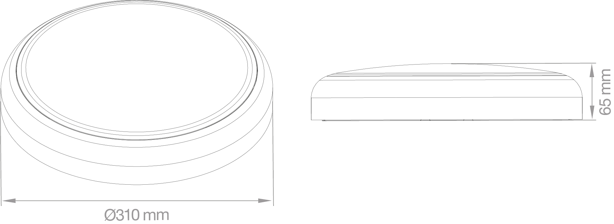 lampo lampo plafoniera led 24w sensore emergenza tricolor lampo vegasenmcem - foto 2