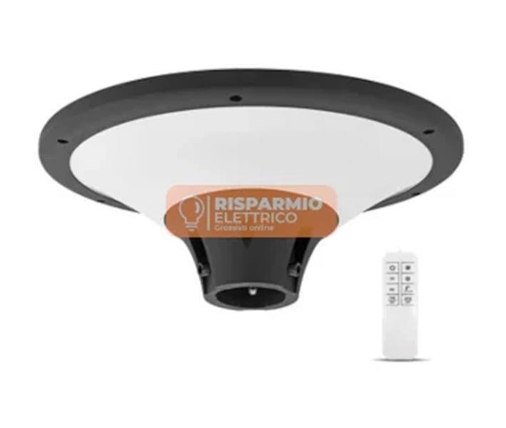 arteleta arteleta lampione led ibrido testa palo 20w luce naturale nero sjth204 4000k - foto 1