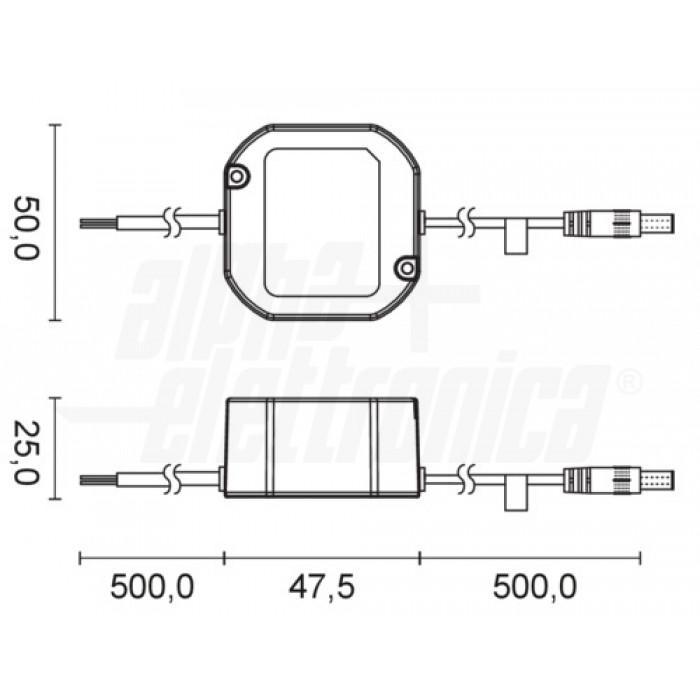 alpha elettronica alpha elettronica alimentatore switching stagno ip67 12 watt 12 volt 1 ampere kd1915/1000 - foto 3