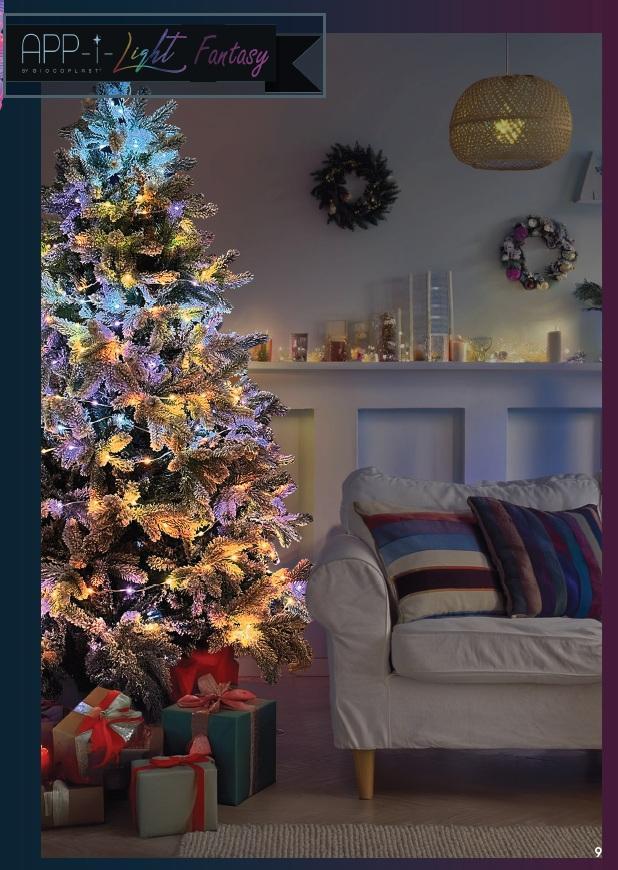 giocoplast giocoplast natale stringhe cavo trasparente 800led app-i light fantasy 40mt cavo trasparente 14125008 - foto 3