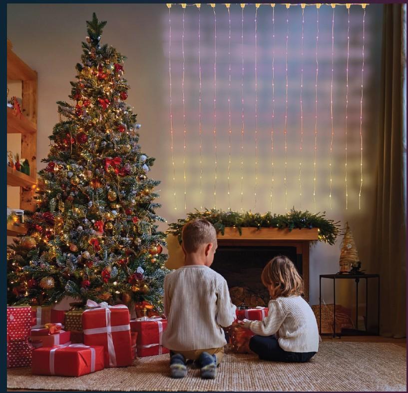 giocoplast giocoplast tenda 400 led con telecomando cavo trasp ip44 l2xh 2mt 14125025 - foto 1