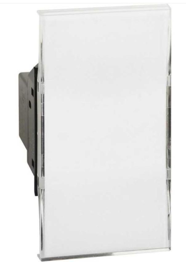 bticino bticino living now - pulsante 1p no 250v 3a + portanome k4040n - foto 1