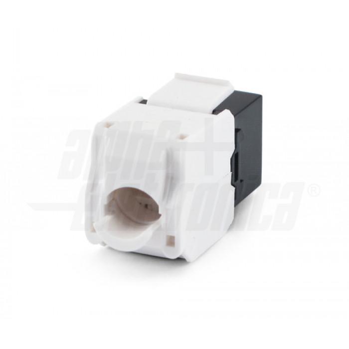 alpha elettronica alpha eletronica presa keystone cat6 utp nera a pressione alpha elettronica 96-301n connettore rapido - foto 2