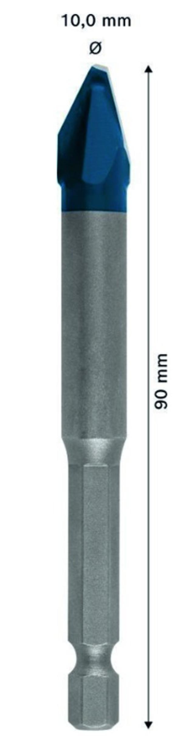 bosch bosch punta per ceramica hex-9 hardceramic 10x90 bosch 2608900593 utensile professionale - foto 3