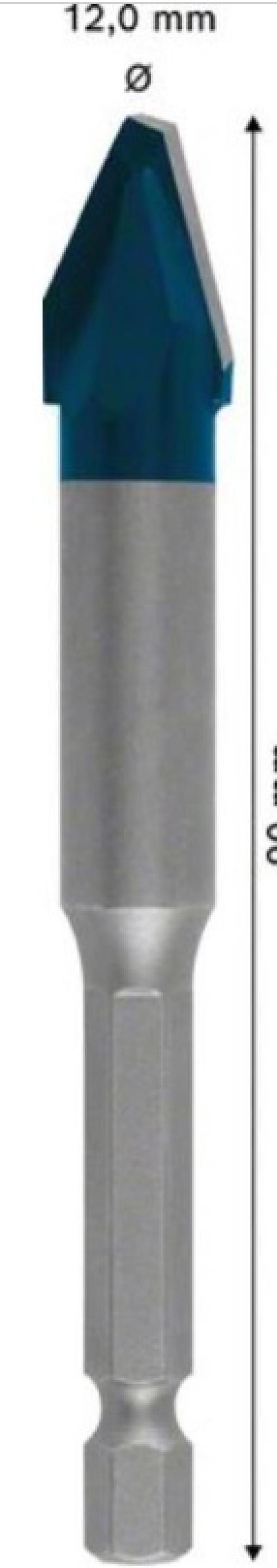bosch bosh punta trapano ceramica hard tipologia hex 12x90 mm bosch 2608900594 - foto 4