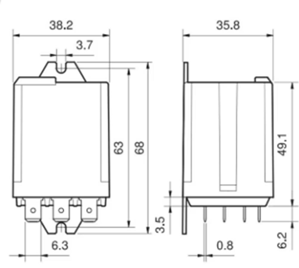 finder finder relè di potenza 2 contatti 16a faston 230vac  628282300009 utilizzo industriale - foto 2