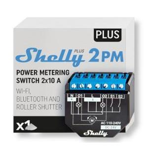 Relè smart tapparelle wifi doppio canale shplus2pm monitoraggio potenza