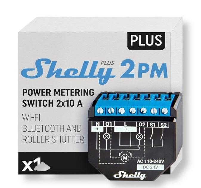 shelly smart shelly smart relè smart tapparelle wifi doppio canale shplus2pm monitoraggio potenza - foto 1