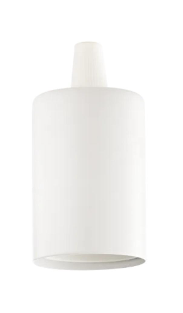 ideal lux ideal lux portalampada e27 liscio bianco ideal lux 242569 per attacco lampadina - foto 1