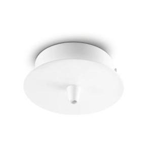Rosone plafoniera 1 luce bianco  122823 supporto attacco lampada