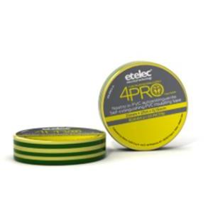 Nastro isolante pvc gialloverde 19mm x 25m  na8619 uso elettrico