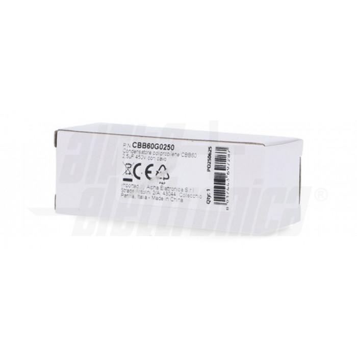 alpha elettronica alpha elettronica condensatore polipropilene con cavo 2.5uf 450v cbb60g0250 - foto 2