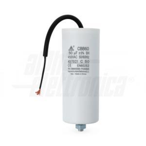 Condensatore polipropilene con cavo 50 microfarad 450v cbb60g5000