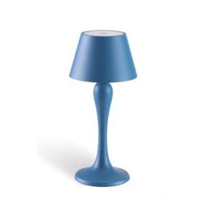 Lampada ricaricabile led 1 5w azzurra  97902 07 da tavolo ip54 97902/07