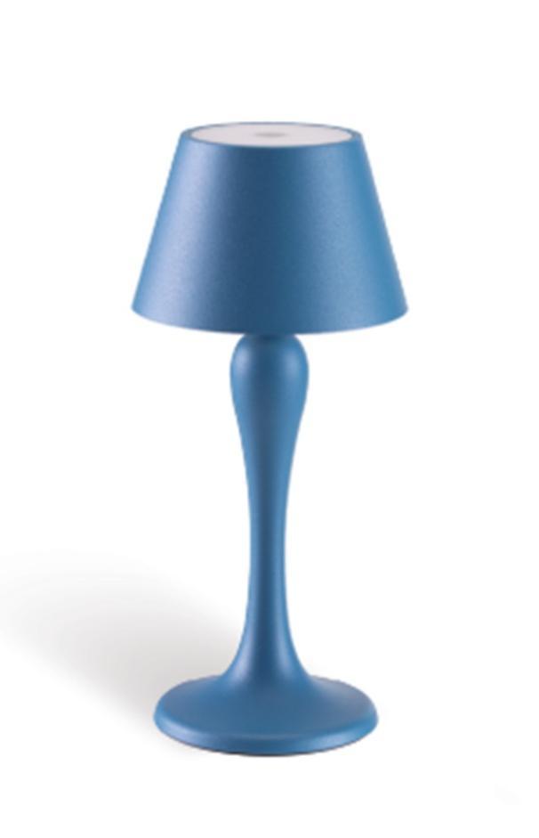 sovil sovil lampada ricaricabile led 1 5w azzurra  97902 07 da tavolo ip54 97902/07 - foto 1