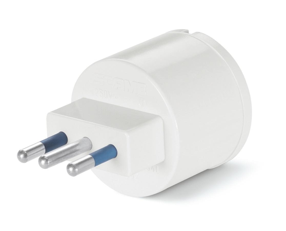 scame scame adattatore elettrico blueline 10a standard p30 scame 146.641 impianti domestici - foto 1