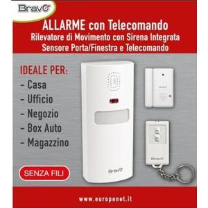 Sistema allarme con sensori movimento porta finestra e telecomando 92902964