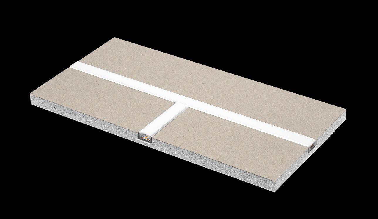 century century profilo alluminio con cartongesso a t kprcg1709t century per installazioni tecniche - foto 1