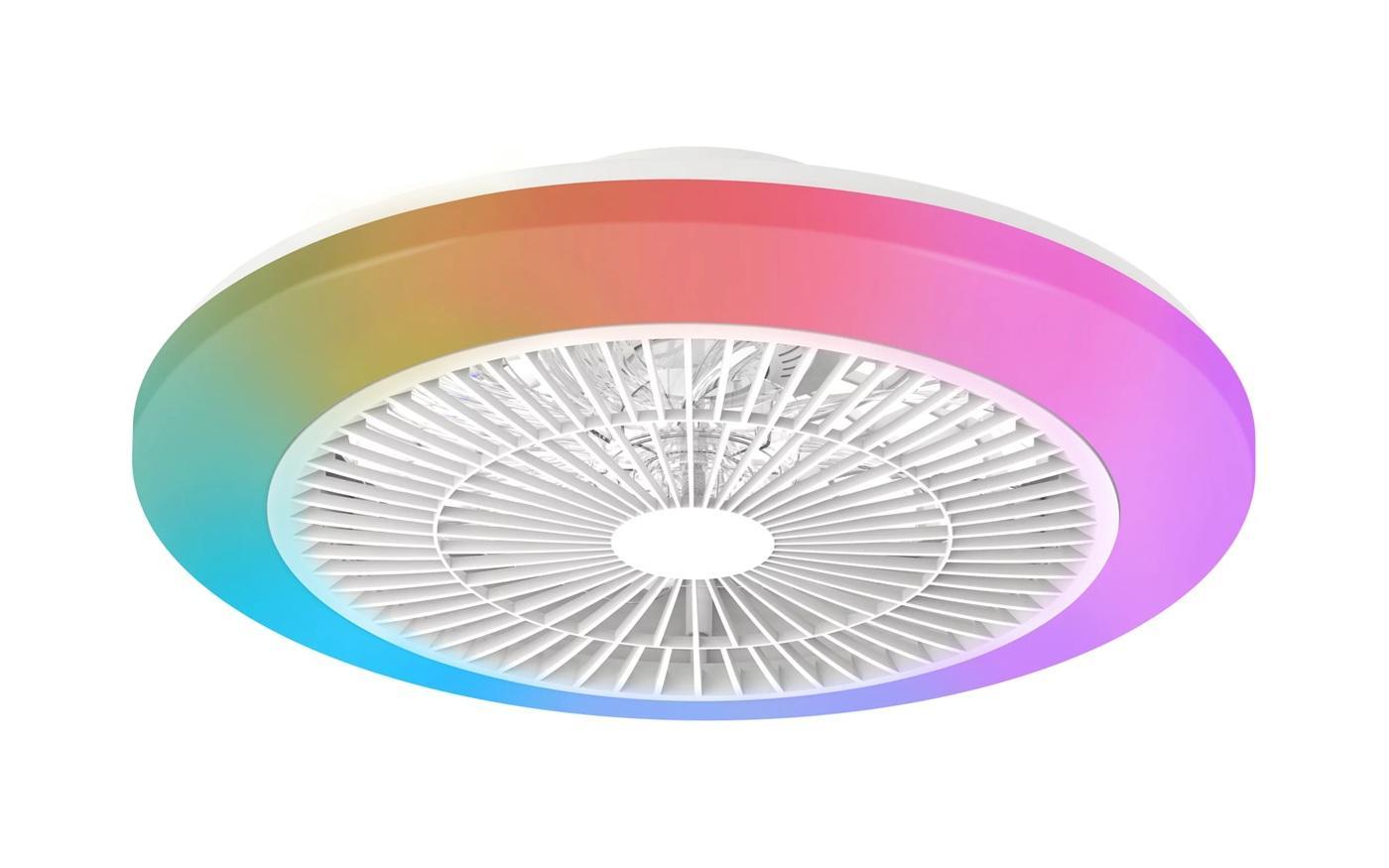 philips philips ventilatore led rgb dc 20w 40w diametro 50 cm philips amirgbic50 flat - foto 1