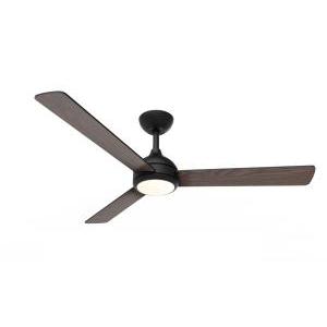 Ventilatore da soffitto 132cm nero legno moderno velyxdark