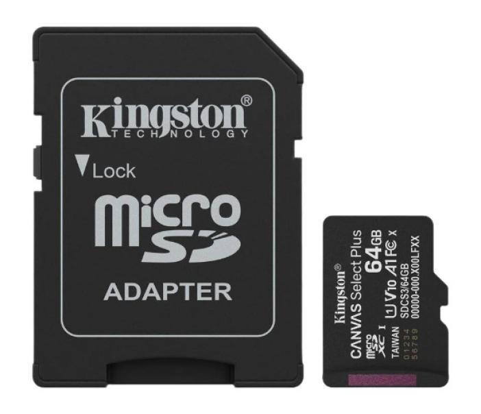 kingston kingston scheda microsd 64 gb kingston sdcs364gb espansione memoria affidabile - foto 1
