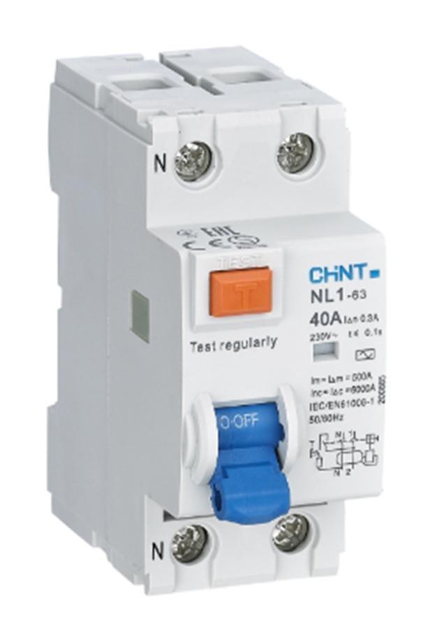 chint chint interruttore differenziale puro 2 poli 25a chint 527229 protezione - foto 1