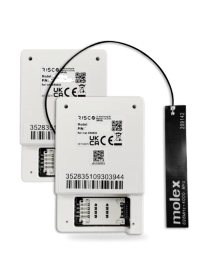 risco risco modulo 4g per allarme lightsys plus risco rp432g4v1eua con antenna integrata - foto 1