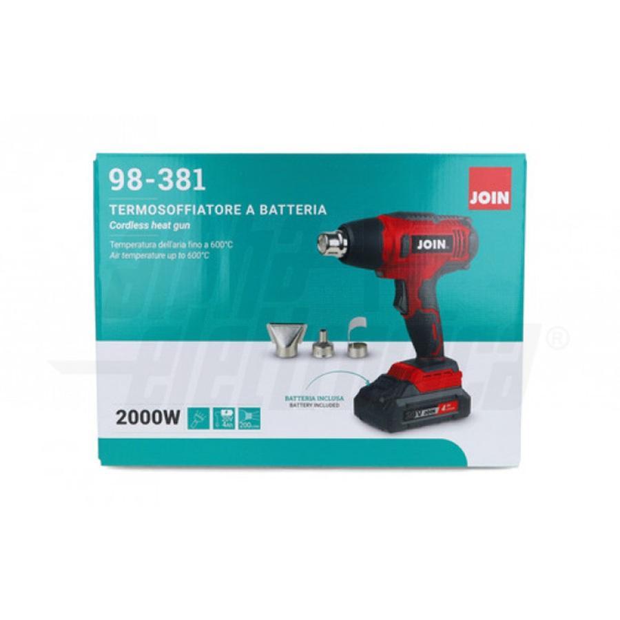 alpha elettronica alpha elettronica termosoffiatore portatile a batteria 2000w alpha elettronica 98 381 uso rapido universale - foto 3