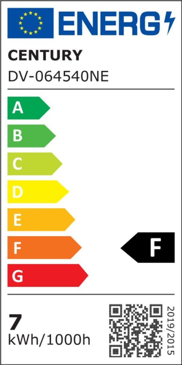 century century plafoniera led nera 450mm 600lm 7w century dv-064540ne illuminazione - foto 2