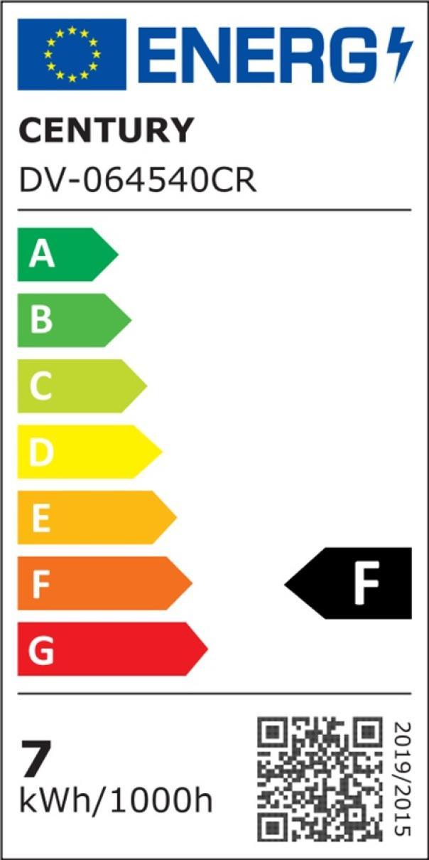 century century applique led cromata 450mm 600lm 7w century dv-064540cr illuminazione bagno - foto 2