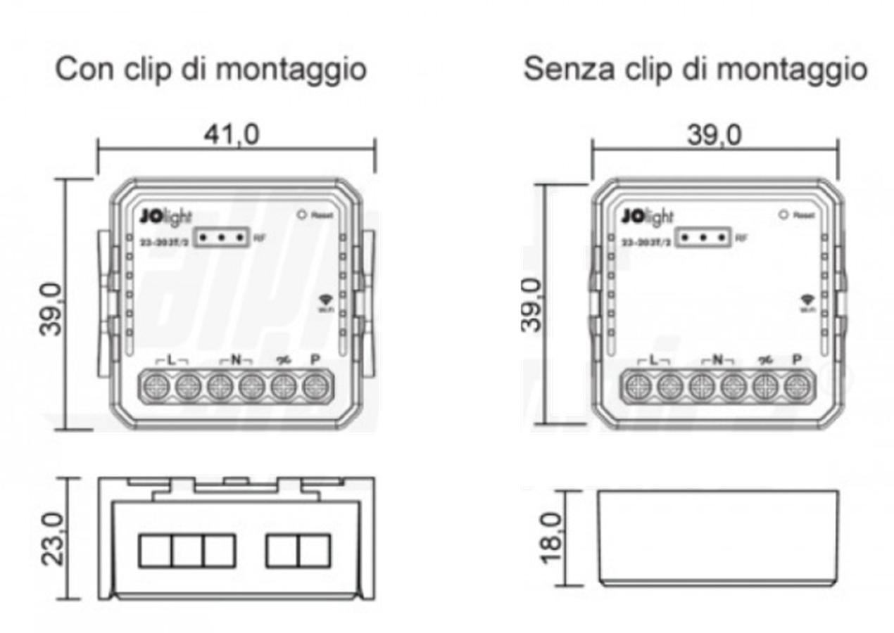 alpha elettronica alpha elettronica dimmer wifi taglio di fase 230v per led alpha elettronica 23-203t/2 - foto 2