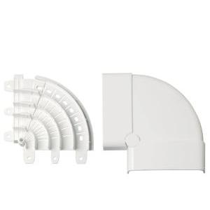 Angolo piano variabile bianco 70x20  ec20005 per battiscopa
