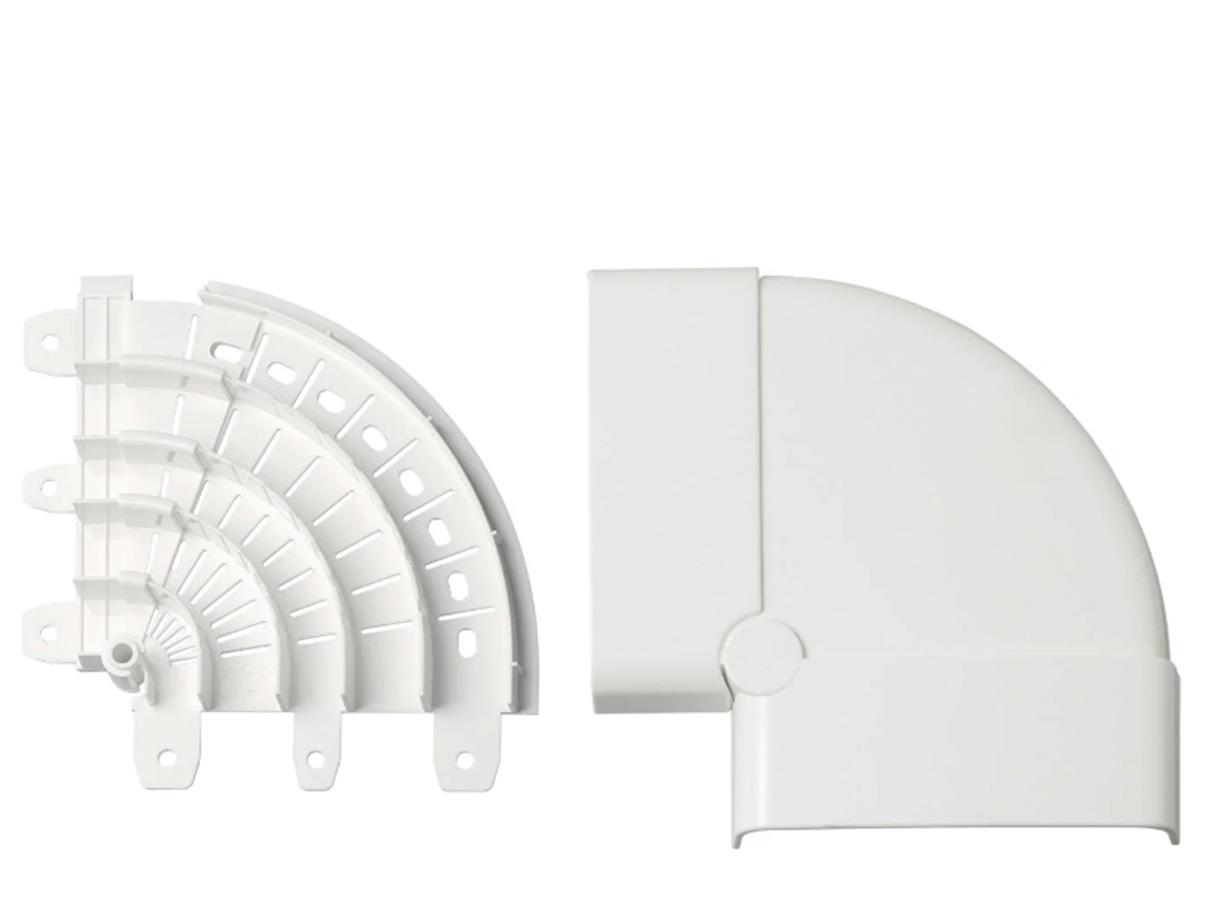 elettrocanali elettrocanali angolo piano variabile bianco 70x20 elettrocanali ec20005 per battiscopa - foto 1