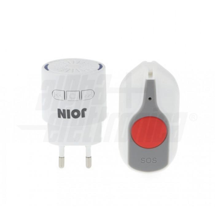 alpha elettronica alpha elettronica kit pulsante sos campanello senza fili alpha elettronica db100-03w segnalazione emergenza rapida - foto 2