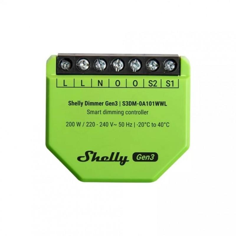 shelly smart shelly smart dimmer smart wifi bluetooth matter compatibile shelly sh-dimmerg3 led - foto 1