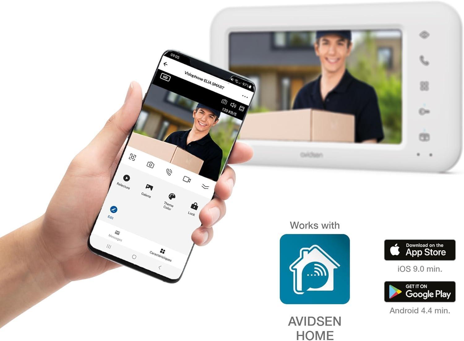 avidsen avidsen videocitofono smart wi-fi monofamiliare display 7 pollici avidsen 112292 - foto 4