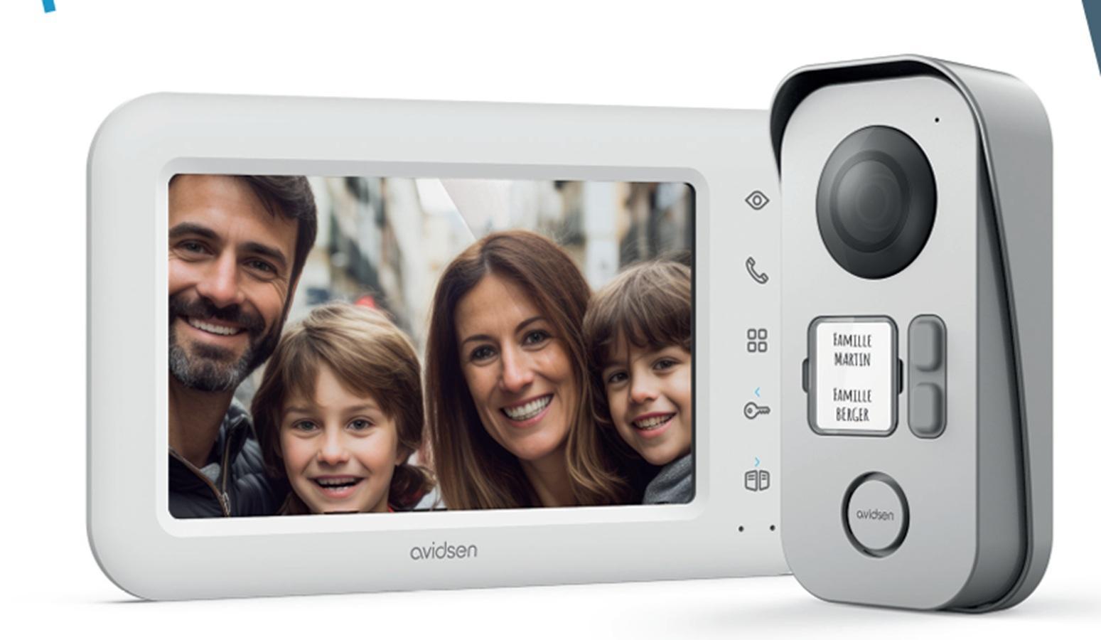 avidsen avidsen videocitofono bifamiliare touch screen 7 pollici 112303 - foto 1