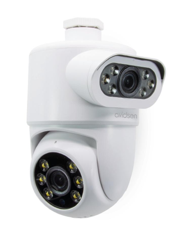 avidsen avidsen telecamera ip wifi da esterno dual lens avidsen 127156 doppia lente - foto 1