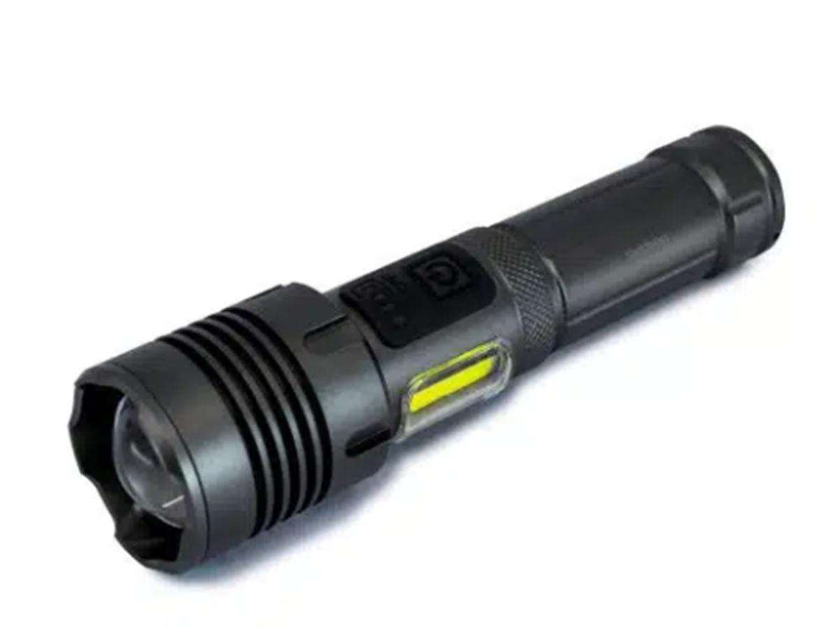 avidsen avidsen torcia led ricaricabile usb c 1200 lumen zoom avidsen 103645 compatta - foto 1