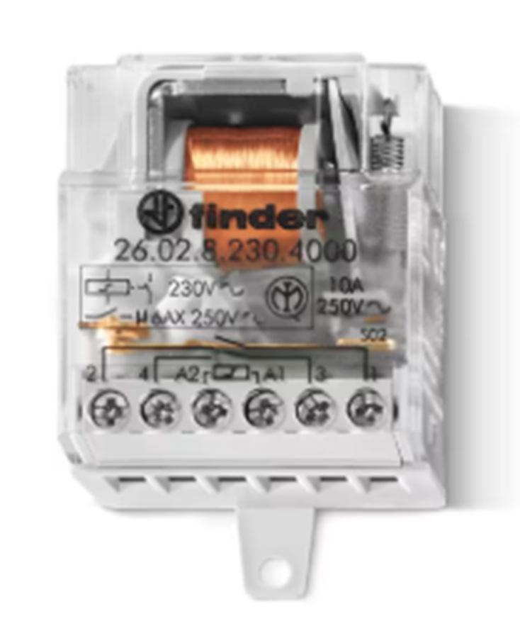 finder finder relè ad impulsi incasso 1 contatto no 10a finder 260282304000 utilizzo civile - foto 1