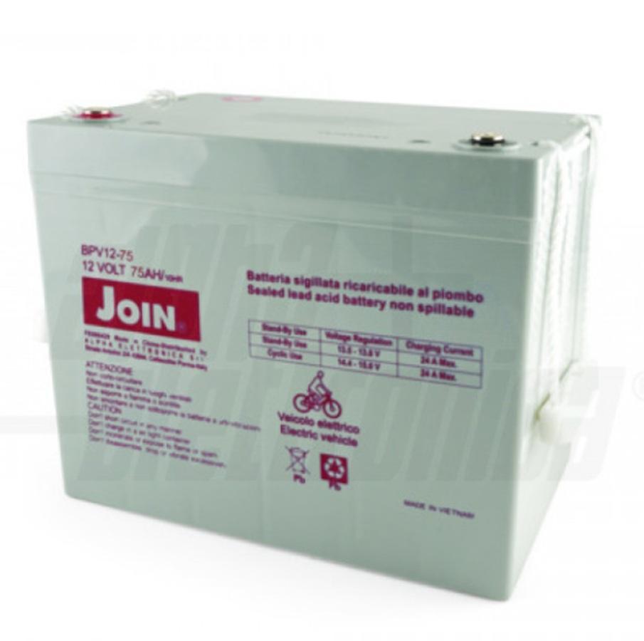 alpha elettronica alpha elettronica batteria piombo agm 12v 75ah alpha elettronica bpv12-75 avvitabile - foto 1