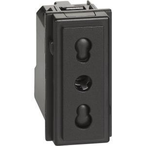 Presa elettrica 2p t 10 16a 250v  living now kc4180 civile
