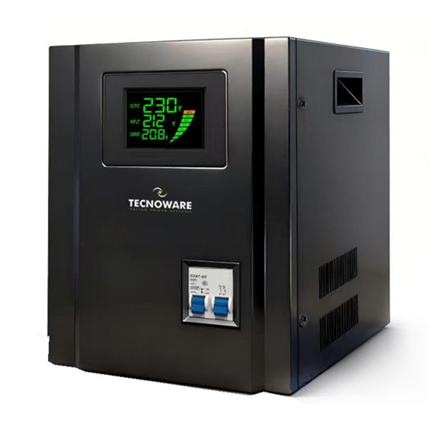 tecnoware tecnoware stabilizzatore monofase servoassistito 7 5kva tecnoware fstesm7k5m2 per protezione tensione - foto 1
