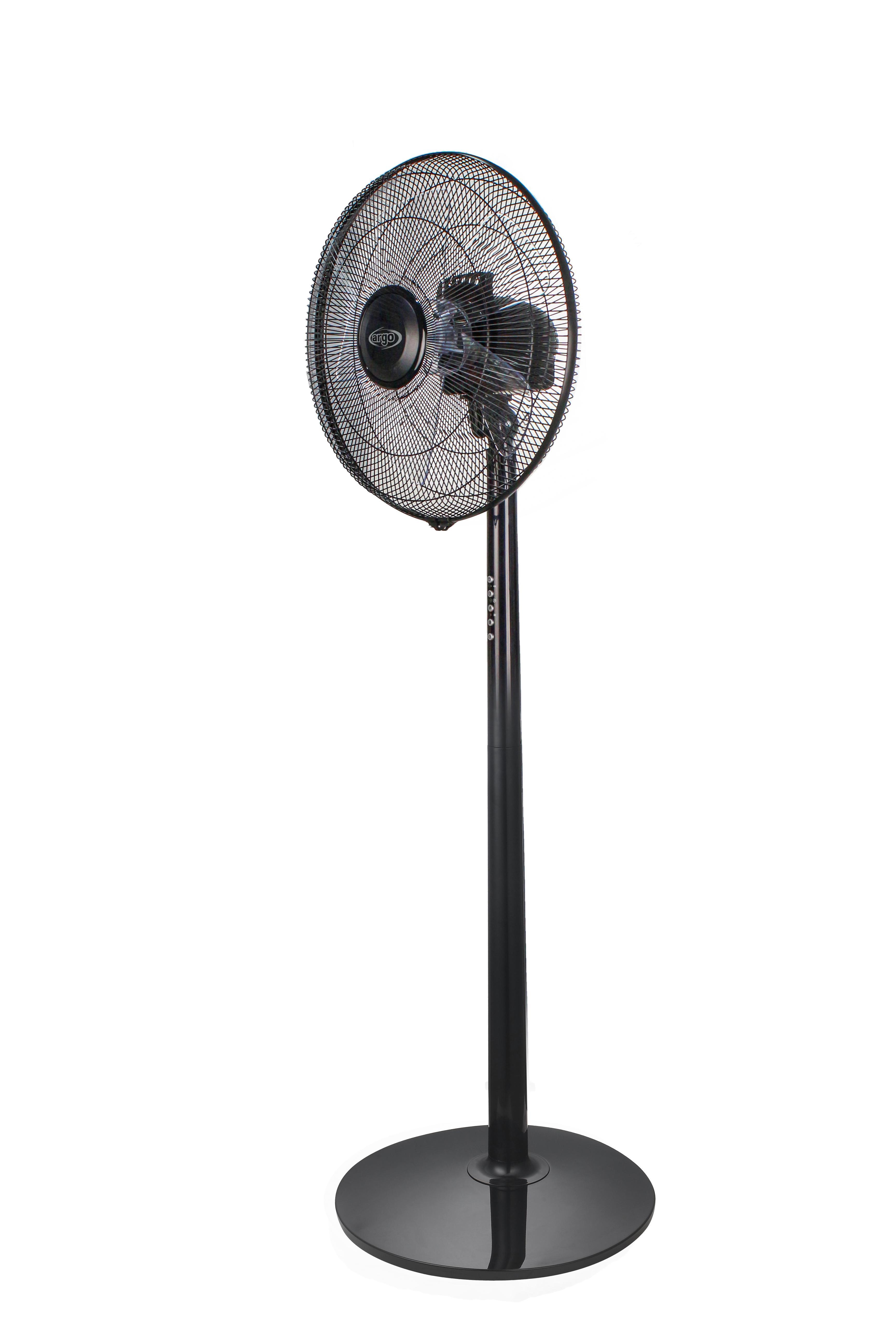 argo argo ventilatore piantana must have nero regolabile 398200033 per ambienti domestici - foto 1
