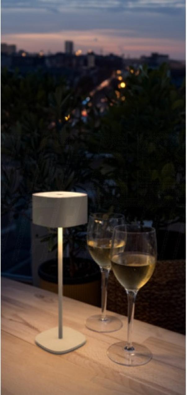 alpha elettronica alpha elettronica lampada da tavolo decorativa ricaricabile sabbia jo386/10sa uso interno - foto 3