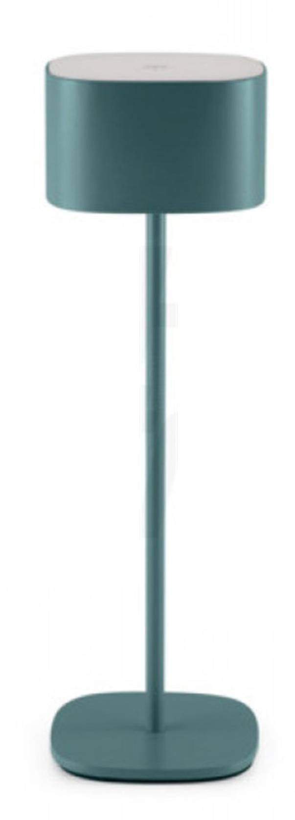 alpha elettronica alpha elettronica lampada da tavolo decorativa ricaricabile verde jo38610v - foto 1