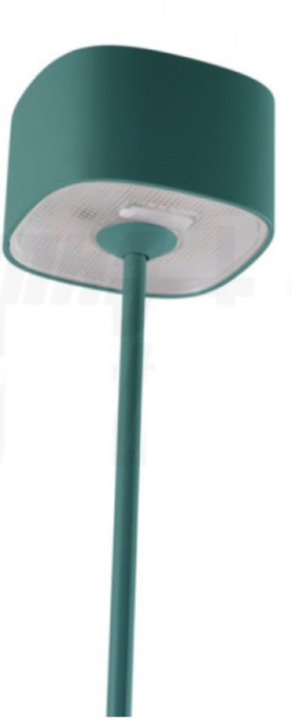 alpha elettronica alpha elettronica lampada da tavolo decorativa ricaricabile verde jo38610v - foto 2