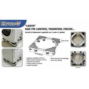 Base regolabile con ruote per elettrodomestici  93003007 supporto lavatrice frigorifero freezer