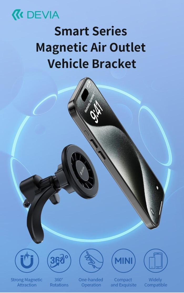 devia devia supporto magnetico auto smartphone bocchetta devia desma851b universale - foto 1