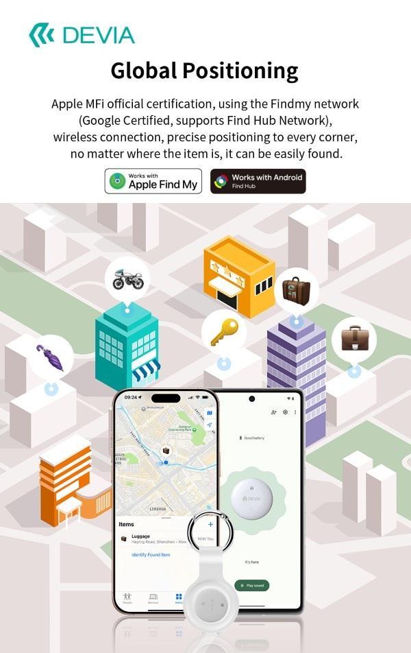 devia devia dispositivo anti smarrimento wireless compatibile android ios deem611a622w - foto 2